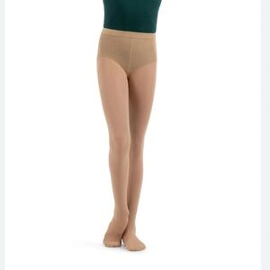 New Capezio N14C Girl's Hold & Stretch Full Footed Tight Car S H23
